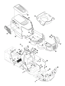 Hood & Dash Assembly parts for Craftsman Lawn Tractor 247.289810 / 2010 from AppliancePartsPros.com