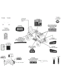 Label Map parts for Craftsman Lawn Tractor 247.289810 / 2010 from AppliancePartsPros.com