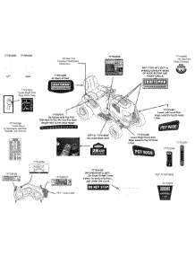 Label Map parts for Craftsman Garden Tractor 247.289840 / 2010 from AppliancePartsPros.com