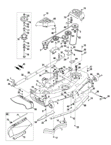 Mower Deck 54-Inch parts for Craftsman Garden Tractor 247.289840 / 2010 from AppliancePartsPros.com