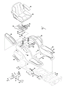 Seat & Fender parts for Craftsman Garden Tractor 247.289840 / 2010 from AppliancePartsPros.com