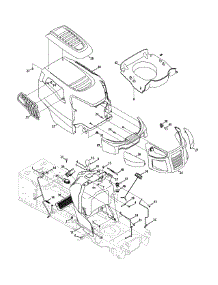 Hood & Dash parts for Craftsman Garden Tractor 247.289841 / 2011 from AppliancePartsPros.com