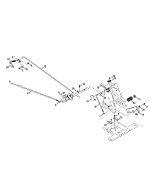 Brake Pedal Assembly parts for Craftsman Lawn Tractor 247.290000 / 2013 from AppliancePartsPros.com