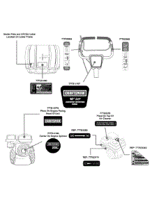 Label Map parts for Craftsman Tiller 247.29930 / 2010 from AppliancePartsPros.com