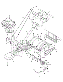 Handle & Tine Shield parts for Craftsman Tiller 247.29930 / 2012 from AppliancePartsPros.com