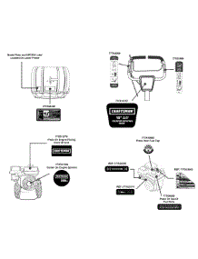 Label Map parts for Craftsman Tiller 247.29930 / 2012 from AppliancePartsPros.com