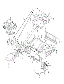 Handle & Tine Shield parts for Craftsman Tiller 247.299301 / 2012 from AppliancePartsPros.com