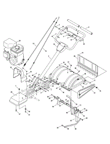 Handle & Tine Shield parts for Craftsman Tiller 247.29931 / 2012 from AppliancePartsPros.com