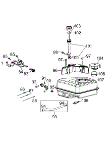 170-V0b Fuel Tank parts for Craftsman Tiller 247.29932 / 2011 from AppliancePartsPros.com