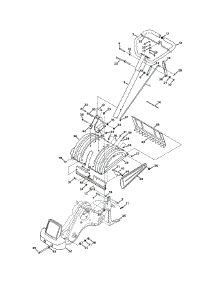 Handle & Tine Shield parts for Craftsman Tiller 247.29932 / 2011 from AppliancePartsPros.com