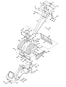 Handle & Tine Shield parts for Craftsman Tiller 247.299321 / 2013 from AppliancePartsPros.com