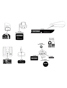 Label Map parts for Craftsman Tiller 247.299321 / 2015 from AppliancePartsPros.com