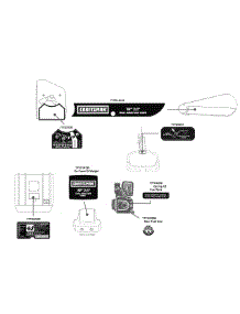 Label Map parts for Craftsman Tiller 247.29933 / 2010 from AppliancePartsPros.com