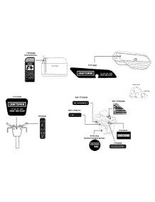 Label Map parts for Craftsman Tiller 247.29934 / 2010 from AppliancePartsPros.com