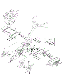 Tine & Drive Assembly parts for Craftsman Tiller 247.29934 / 2012 from AppliancePartsPros.com