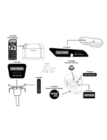 Label Map parts for Craftsman Tiller 247.299341 / 2012 from AppliancePartsPros.com