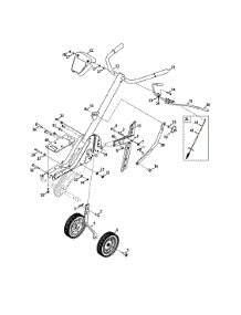 Handle & Wheels parts for Craftsman Tiller 247.299341 / 2013 from AppliancePartsPros.com