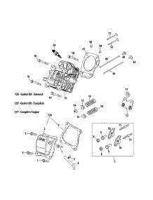 170-Au Cylinder Head parts for Craftsman Tiller 247.299342 / 2014 from AppliancePartsPros.com