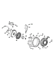 170-Au Flywheel & Blower Housing parts for Craftsman Tiller 247.299342 / 2014 from AppliancePartsPros.com
