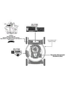 Label Map 11A-A03p799 parts for Craftsman Push Walk-Behind Mower 247.37000 / 2013 from AppliancePartsPros.com
