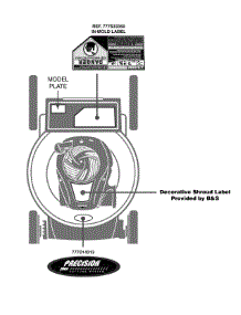 Label Map parts for Craftsman Push Walk-Behind Mower 247.370301 / 2014 from AppliancePartsPros.com