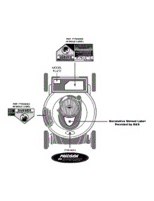 Label Map parts for Craftsman Push Walk-Behind Mower 247.370310 / 2014 from AppliancePartsPros.com