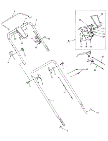 Handle Assembly parts for Craftsman Self-Propelled Walk-Behind Mower 247.370330 / 1997 from AppliancePartsPros.com