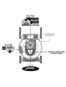 Label Map parts for Craftsman Push Walk-Behind Mower 247.37034 / 2012 from AppliancePartsPros.com