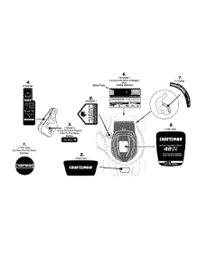 Label Map parts for Craftsman Electric Mower 247.370480 / 2008 from AppliancePartsPros.com