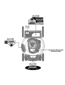 Label Map parts for Craftsman Self-Propelled Walk-Behind Mower 247.370960 / 2014 from AppliancePartsPros.com