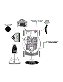 Label Map parts for Craftsman Self-Propelled Walk-Behind Mower 247.371081 / 2011 from AppliancePartsPros.com