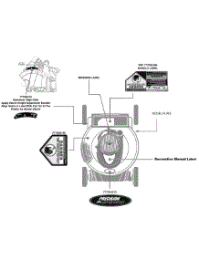 Label Map parts for Craftsman Push Walk-Behind Mower 247.37111 / 2010 from AppliancePartsPros.com