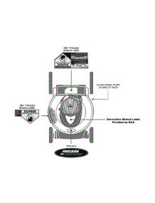 Label Map parts for Craftsman Push Walk-Behind Mower 247.37126 / 2011 from AppliancePartsPros.com