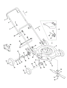 General Assembly parts for Craftsman Push Walk-Behind Mower 247.37136 / 2010 from AppliancePartsPros.com