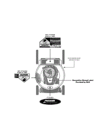 Label Map parts for Craftsman Push Walk-Behind Mower 247.37430 / 2013 from AppliancePartsPros.com