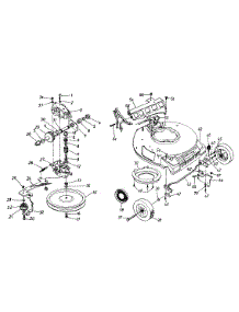 Transmission Assembly parts for Craftsman Self-Propelled Walk-Behind Mower 247.376381 / 1997 from AppliancePartsPros.com