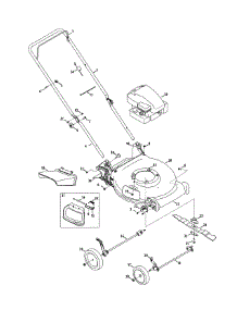 General Assembly parts for Craftsman Push Walk-Behind Mower 247.38520 / 2011 from AppliancePartsPros.com
