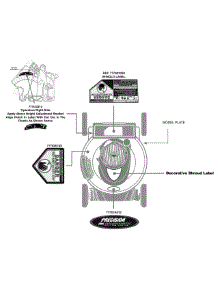 Label Map parts for Craftsman Push Walk-Behind Mower 247.38909 / 2010 from AppliancePartsPros.com