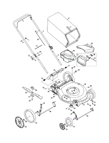 General Assembly parts for Craftsman Push Walk-Behind Mower 247.38916 / 2011 from AppliancePartsPros.com