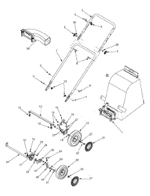 Handle & Bag parts for Craftsman Chipper-Shredder & Vac 247.770110 / 2005 from AppliancePartsPros.com