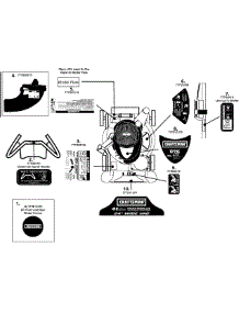 Label Map parts for Craftsman Chipper-Shredder & Vac 247.770130 / 2008 from AppliancePartsPros.com