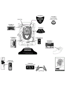 Label Map parts for Craftsman Chipper-Shredder & Vac 247.770131 / 2014 from AppliancePartsPros.com