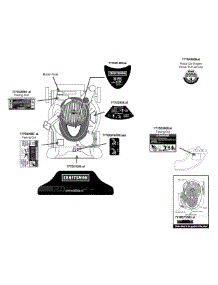 Label Map parts for Craftsman Chipper-Shredder & Vac 247.770330 / 2015 from AppliancePartsPros.com