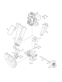 Shredder Chute & Wheels parts for Craftsman Chipper-Shredder & Vac 247.77605 / 2010 from AppliancePartsPros.com