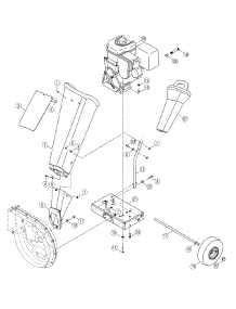 Chute & Wheels parts for Craftsman Chipper-Shredder & Vac 247.776051 / 2014 from AppliancePartsPros.com