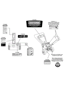 Label Map parts for Craftsman Chipper-Shredder & Vac 247.77638 / 2009 from AppliancePartsPros.com