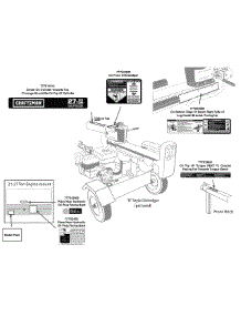 Label Map parts for Craftsman Log Splitter 247.77640 / 2010 from AppliancePartsPros.com