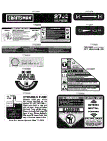 Label Map parts for Craftsman Log Splitter 247.77661 / 2011 from AppliancePartsPros.com