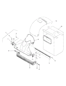 Chute And Bag parts for Craftsman Chipper-Shredder & Vac 247.777630 / 1999 from AppliancePartsPros.com