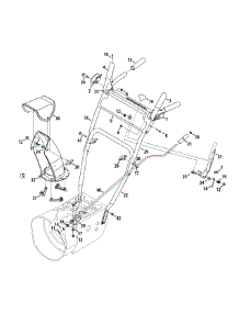 Handle & Chute Control parts for Craftsman Snow Thrower 247.881721 / 2014 from AppliancePartsPros.com